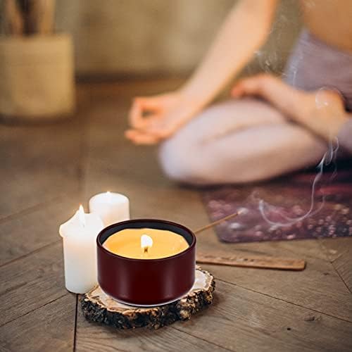 12Pcs Round Candle Tins Jar for DIY Crafts and Storage