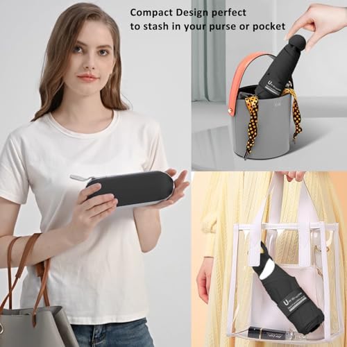 BAODINI Compact UV Folding Umbrella for Travel