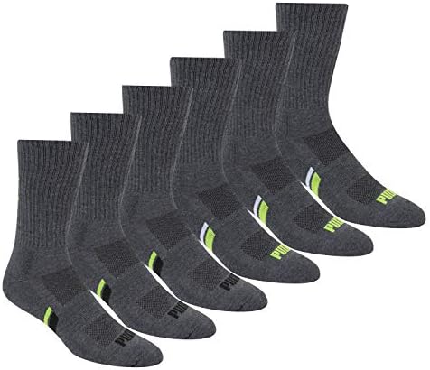 PUMA Mens 6 Pack Crew Socks - Comfort Style