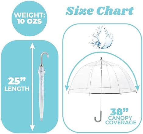 Totes Kids Clear Bubble Umbrella with Dome Canopy 1