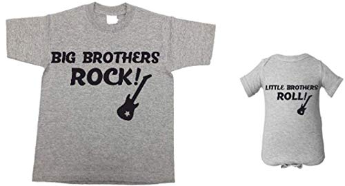Handmade Rock and Roll Brothers Shirt Set for Toddler and Baby
