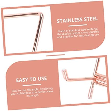 Veemoon Iron Recipe Holder Stand - Modern Stainless Steel Easel Display