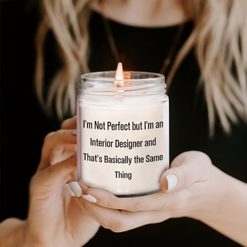 Interior Designer Humor Vanilla Soy Candle - Unique Mothers Day Gift 1