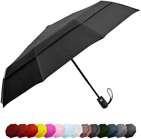 Windproof Travel Umbrella - Lightweight Compact for Men Women