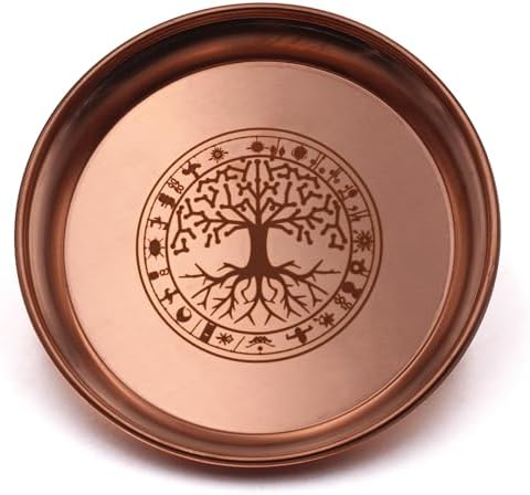 Amitofo Copper Offering Bowl for Altar and Ritual Use