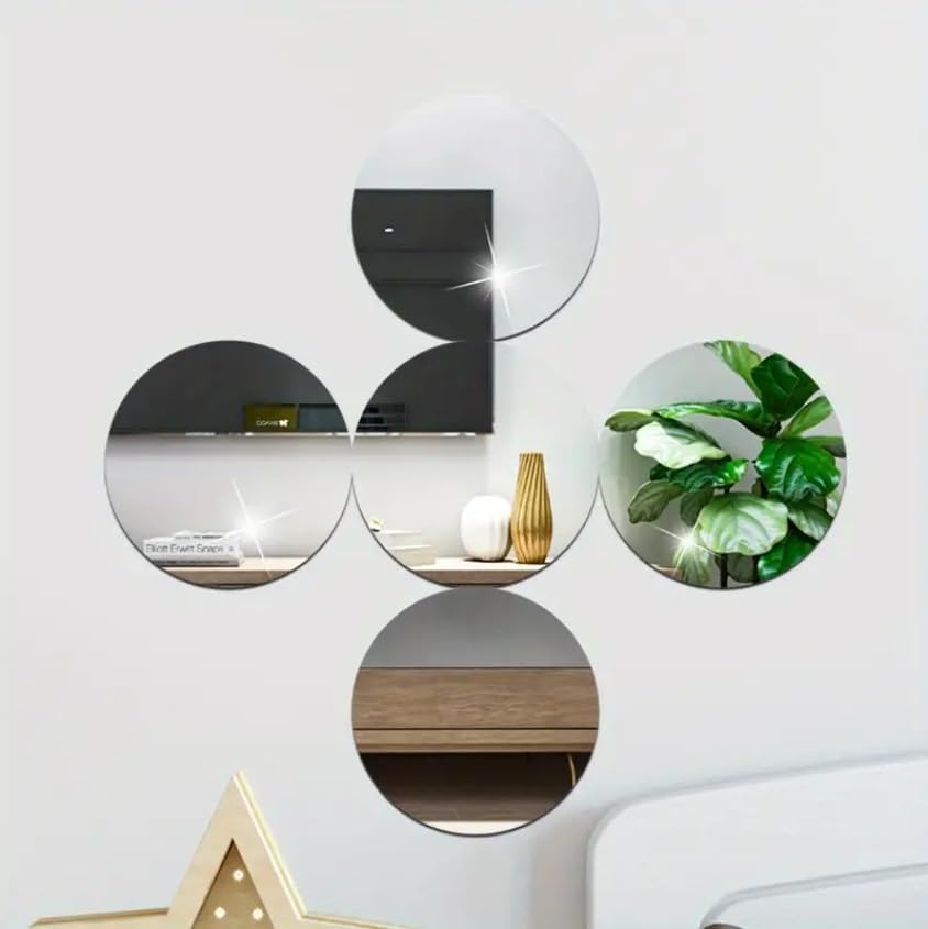 10 Round Gold Mirror Centerpieces Set of 12