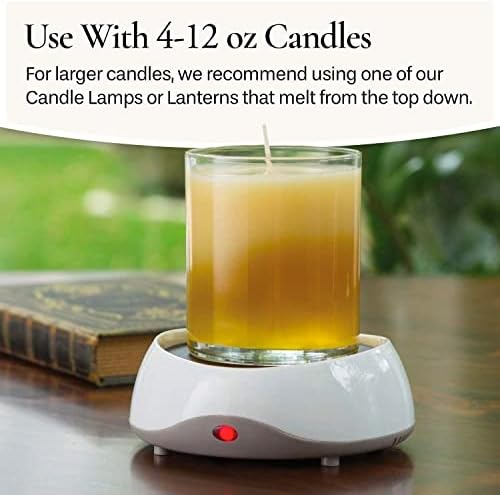 Candle Warmers ETC Auto Shutoff Candle Warmer Plate White Plug-in