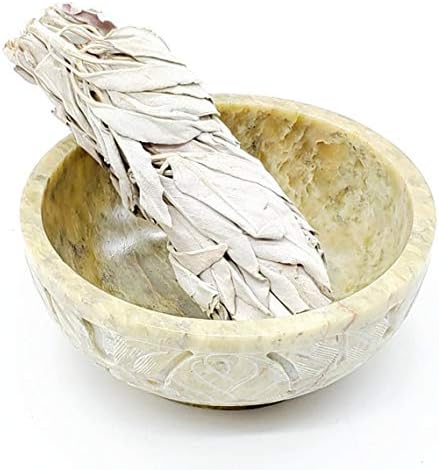 KC KULLICRAFT Marble Soapstone Smudge Bowl