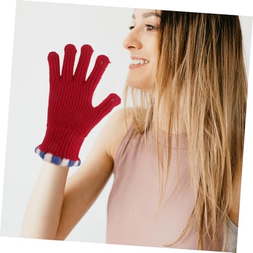 WRITWAA Warm Winter Knit Gloves for Boys Girls