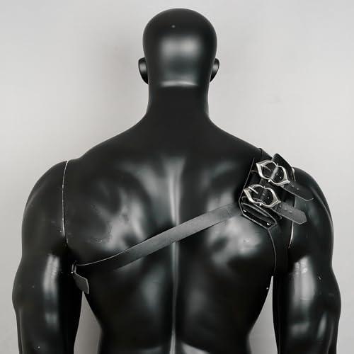 LVOW Medieval Sword Belts Faux Leather Holster Frog for Knight Cosplay