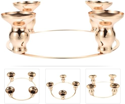 Kichvoe Advent Candlestick DIY Wreath Holder