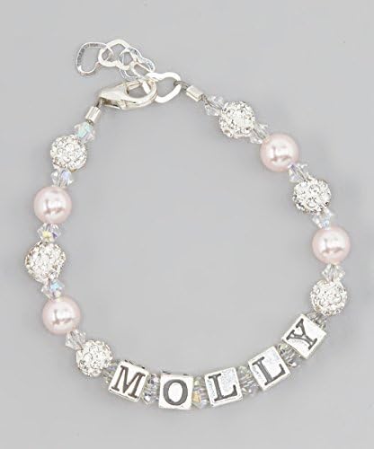 Crystal Dream Sparkly Silver Infant Bracelet B107_PW