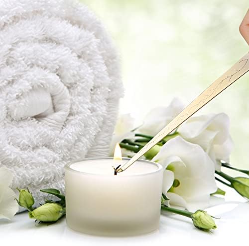 3-in-1 Candle Accessory Set - Wick Trimmer Dipper Cutter Snuffer Gold