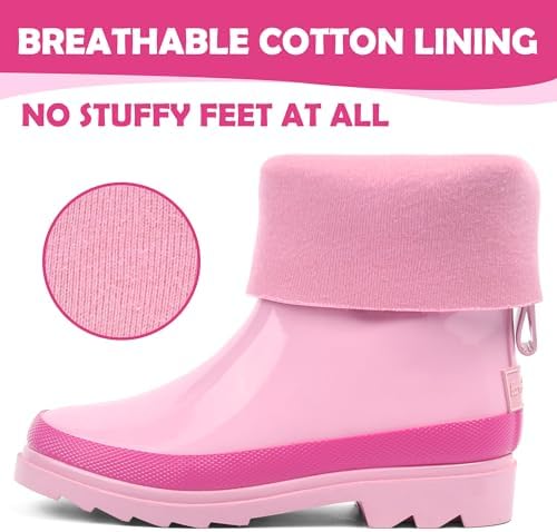 LandChief Kids Rain Boots Waterproof and Comfortable
