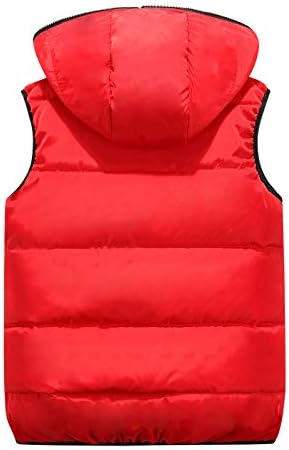 Happy Cherry Kids Winter Hooded Vest Padded Camouflage Reversible Waistcoat