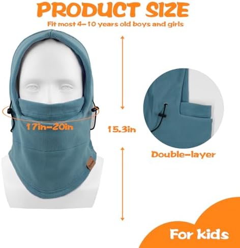 Dymex Kids Balaclava Windproof Ski Mask for Cold Weather