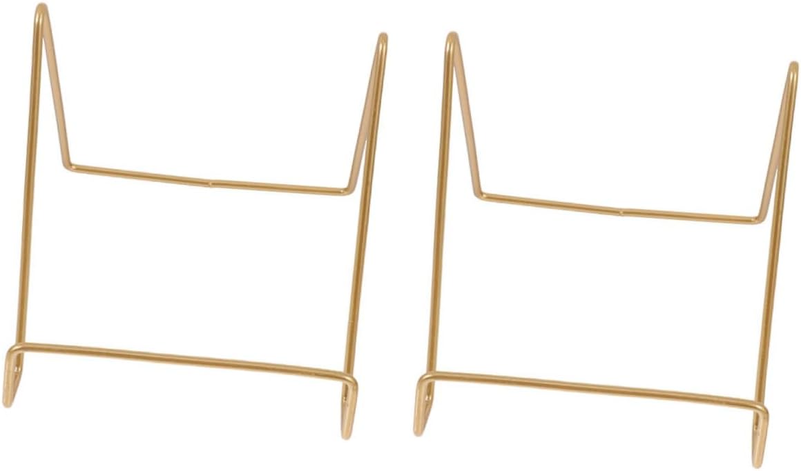 HOMSFOU 4sets Metal Easel Stand Display