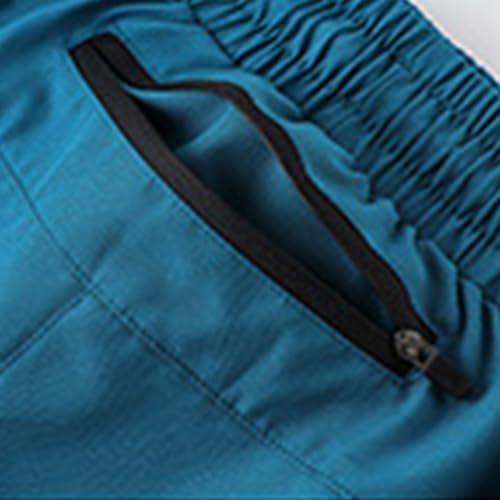 Mens Lightweight Elastic Waist Cargo Shorts