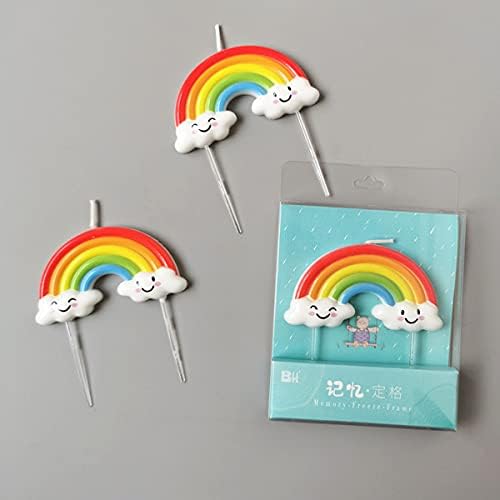 T-shin Rainbow Birthday Candle for Kids