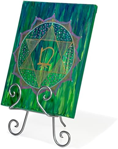 Red Co 11 Tall Curved Scroll Metal Easel Stand Silver