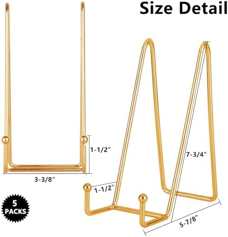 IBosins 5 Pack 8 Inch Plate Holder Display Stands 1