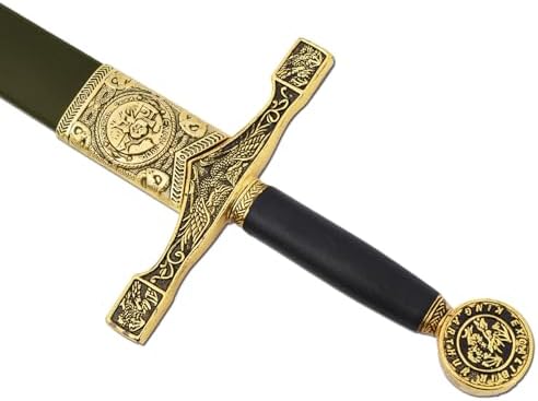 Ziqing Medieval Crusader Sword Metal Blade Cosplay Prop