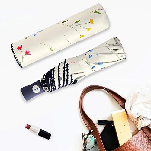 DBA Auto Open Close Folding Travel Umbrella with UV Protection 1