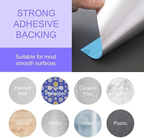 YVPSI 6PCS 8x6 Flexible Acrylic Mirror Tiles