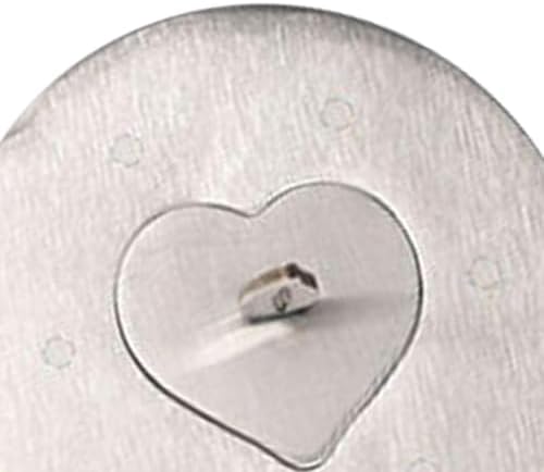 Stainless Steel Candle Jar Cover with Heart Design