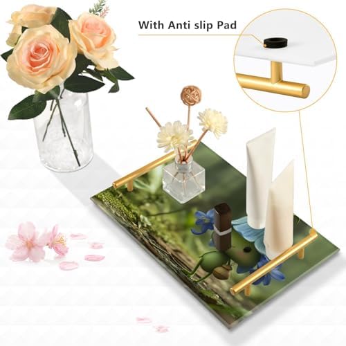 Fairy Cute Plants Vanity Tray Rectangle Acrylic