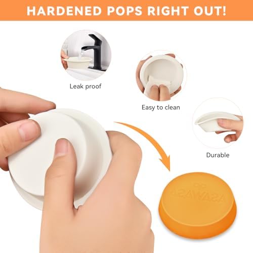 ASAWASA 2 Pcs Silicone Liners for Wax Warmer - Medium Size