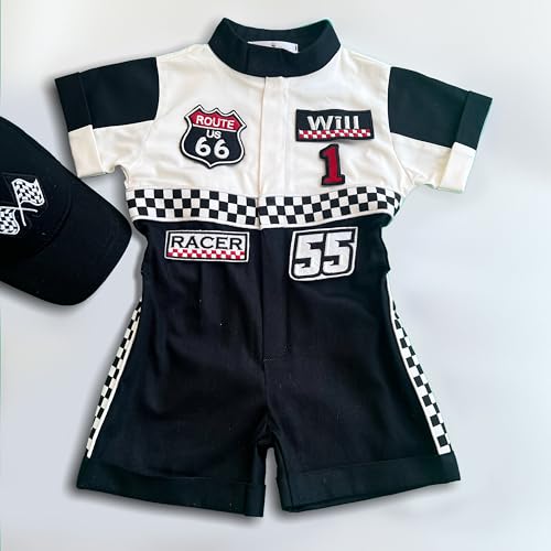 Handmade Race Car Driver Costume for Toddlers - 3T