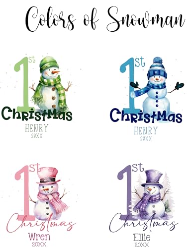 Spang Gang My 3rd Christmas Snowman Ornament