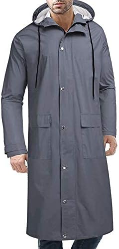 COOFANDY Mens Waterproof Rain Jacket with Hood Lightweight