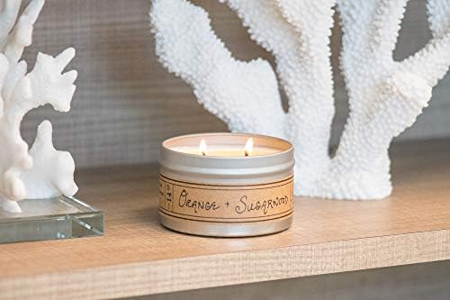 Premium Scented Soy Candle - Sea Salt Sandalwood - Travel Tin