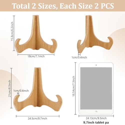 PH PandaHall 4 Pack Plate Stands for Display