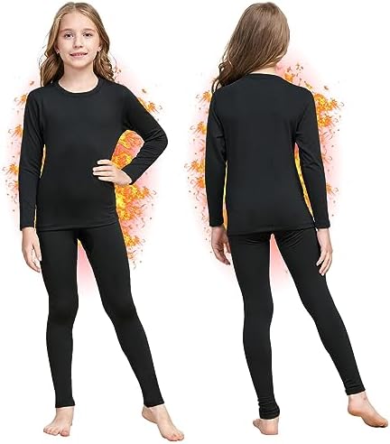 HEROBIKER Girls Winter Thermal Underwear Set