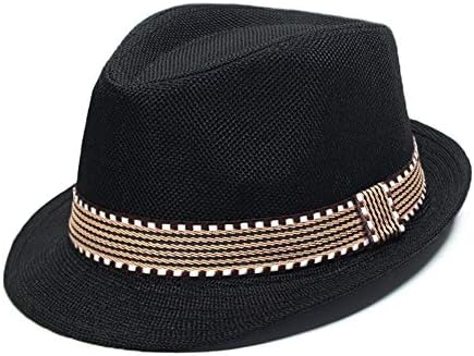 MYRISAM 1920s Themed Kids Fedora Hat Set with Suspenders and Bow Tie