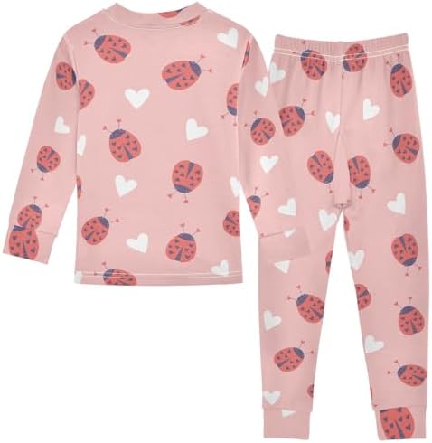 WIFIU Soft Cotton 2 Piece Pajama Set for Girls 18M-8Y