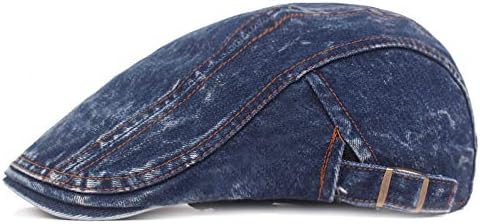 Quanhaigou Mens Tartan Newsboy Driving Cap