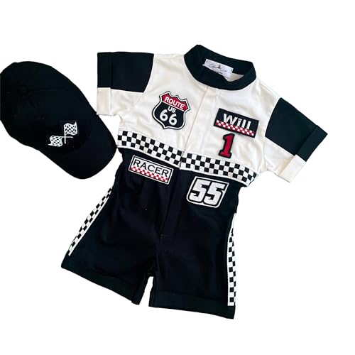 Handmade Race Car Driver Costume for Toddlers - 3T