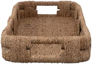 Creative Co-Op Hand-Woven Bankuan Decorative Tray Natural