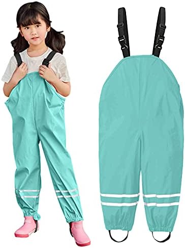 Toddler Waterproof Rain Pants for Boy Girl
