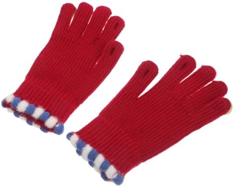 WRITWAA Warm Winter Knit Gloves for Boys Girls