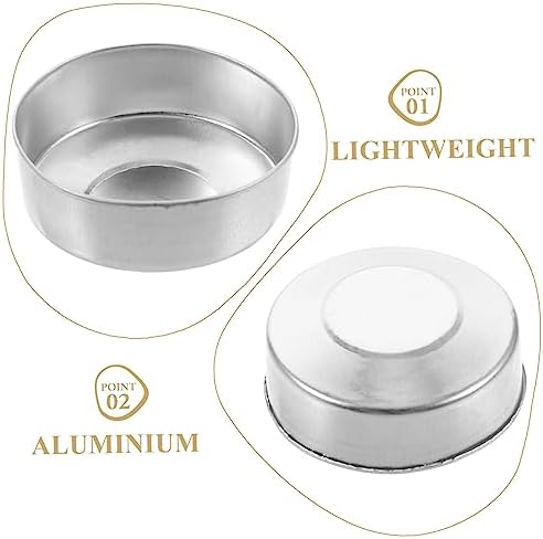 LIFKICH 500pcs Empty Tea Light Candle Containers for Candle Making