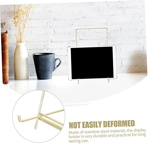 Elegant Recipe Book Holder Picture Frame Stand Sturdy Steel