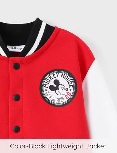 Disney Toddler Varsity Jacket with Mickey and Stitch