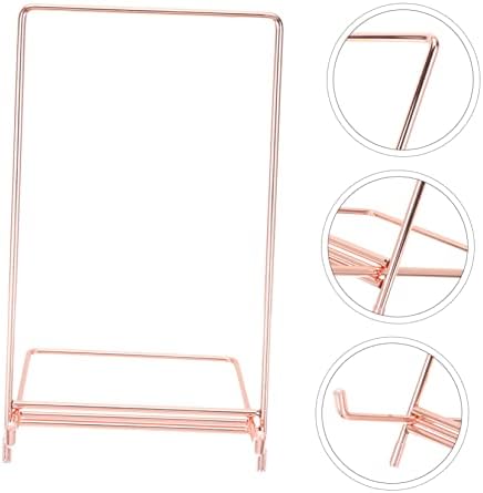 Veemoon Iron Recipe Holder Stand - Modern Stainless Steel Easel Display