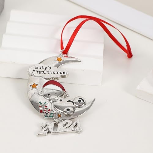 DLOULP Baby First Christmas Tree Pendant