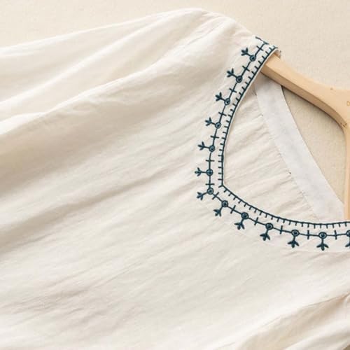 Linen Shirts for Women 2025 Trendy Oversized Button Down Blouse